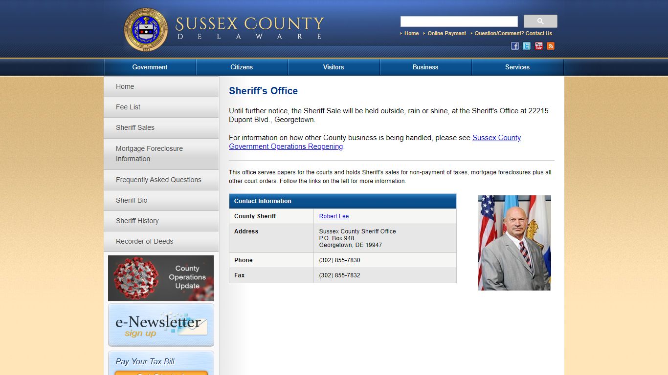 Sheriff's Office | Sussex County